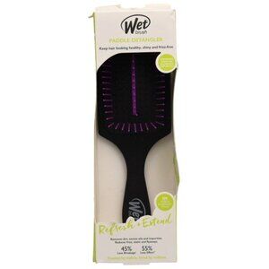 Wet Brush Paddle Detangler Black With Purple Accents